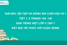 Bài: Ôn tập và đánh giá cuối học kì 1 - Tiết 1, 2 trang 144, 145 SGK Tiếng Việt 3 tập 1 Kết nối tri thức với cuộc sống>