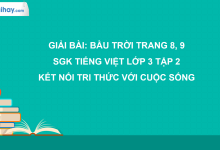 Bài 1: Bầu trời trang 8, 9 SGK Tiếng Việt lớp 3 tập 2 Kết nối tri thức với cuộc sống>