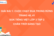 Bài 1: Cuộc chạy đua trong rừng trang 40, 41 SGK Tiếng Việt 3 tập 2 Chân trời sáng tạo>