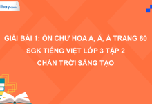 Bài 1: Ôn chữ hoa A, Ă, Â trang 80 SGK Tiếng Việt 3 tập 2 Chân trời sáng tạo>