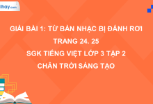 Bài 1: Từ bản nhạc bị đánh rơi trang 24, 25 SGK Tiếng Việt 3 tập 2 Chân trời sáng tạo>
