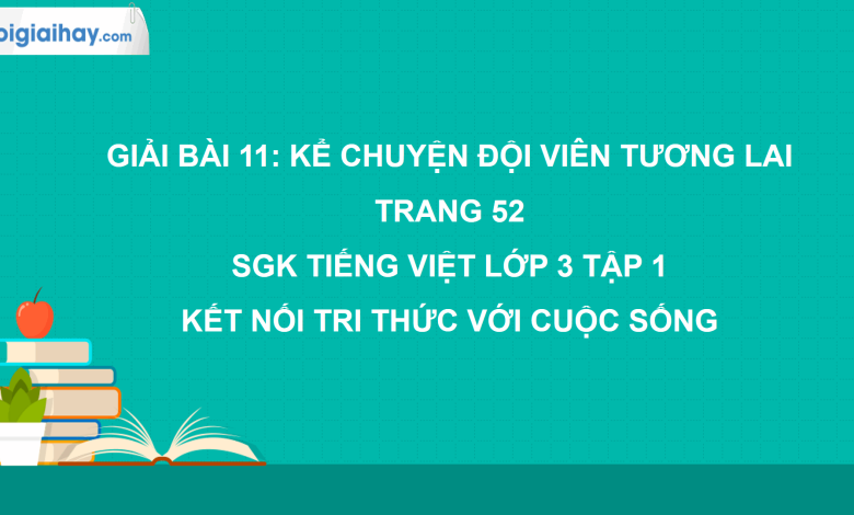 Bài 11: Kể chuyện Đội viên tương lai trang 52 SGK Tiếng Việt 3 tập 1 Kết nối tri thức với cuộc sống>