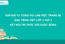 Bài 13: Cùng vui làm việc trang 56 SGK Tiếng Việt 3 tập 2 Kết nối tri thức với cuộc sống>