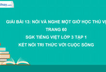 Bài 13: Một giờ học thú vị trang 60 SGK Tiếng Việt 3 tập 1 Kết nối tri thức với cuộc sống>