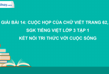 Bài 14: Cuộc họp của chữ viết trang 63, 63 SGK Tiếng Việt 3 tập 1 Kết nối tri thức với cuộc sống>