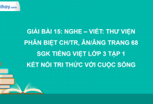 Bài 15: Nghe - viết: Thư viện trang 69 SGK Tiếng Việt 3 tập 1 Kết nối tri thức với cuộc sống>