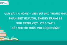Bài 17: Nghe - viết: Đồ đạc trong nhà trang 85 SGK Tiếng Việt 3 tập 1 Kết nối tri thức với cuộc sống>
