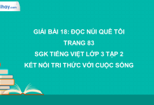Bài 18: Núi quê tôi trang 84 SGK Tiếng Việt lớp 3 tập 2 Kết nối tri thức với cuộc sống>