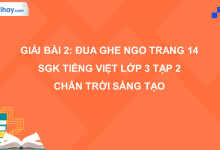 Bài 2: Đua ghe ngo trang 14 SGK Tiếng Việt 3 tập 2 Chân trời sáng tạo>