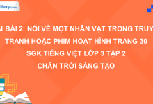 Bài 2: Nói về một nhân vật trong truyện tranh hoặc phim hoạt hình trang 30 SGK Tiếng Việt 3 tập 2 Chân trời sáng tạo>