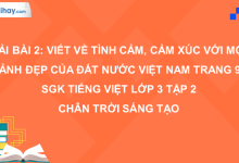Bài 2: Viết về tình cảm, cảm xúc với một cảnh đẹp của đất nước Việt Nam trang 98 SGK Tiếng Việt 3 tập 2 Chân trời sáng tạo>