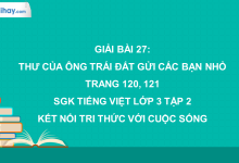 Bài 27: Thư của ông Trái Đất gửi các bạn nhỏ trang 120, 121 SGK Tiếng Việt lớp 3 tập 2 Kết nối tri thức với cuộc sống>