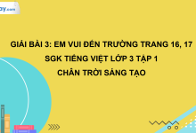 Bài 3: Em vui đến trường trang 16, 17 SGK Tiếng Việt 3 tập 1 Chân trời sáng tạo>