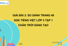 Bài 3: So sánh trang 49 SGK Tiếng Việt 3 tập 1 Chân trời sáng tạo>