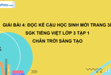 Bài 4: Đọc - kể Cậu học sinh mới trang 38 SGK Tiếng Việt 3 tập 1 Chân trời sáng tạo>