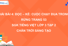 Bài 4: Đọc - kể: Cuộc chạy đua trong rừng trang 53 SGK Tiếng Việt 3 tập 2 Chân trời sáng tạo>