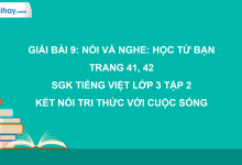 Bài 9: Học từ bạn trang 42, 43 SGK Tiếng Việt 3 tập 2 Kết nối tri thức với cuộc sống>