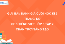 Bài: Đánh giá cuối học kì 2 trang 129 SGK Tiếng Việt 3 tập 2 Chân trời sáng tạo>
