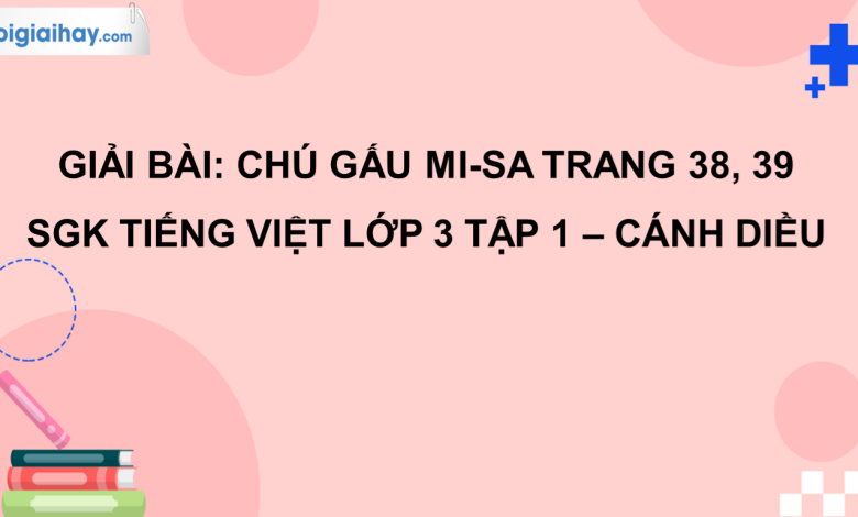 Chú gấu Mi-sa trang 38, 39 SGK Tiếng Việt 3 tập 1 Cánh diều>