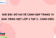 Đố vui về cảnh đẹp trang 15 SGK Tiếng Việt 3 tập 2 Cánh diều>