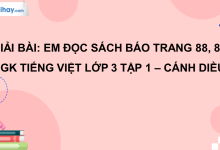 Em đọc sách báo trang 88, 89 SGK Tiếng Việt 3 tập 1 Cánh diều>