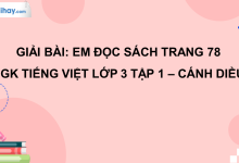 Em đọc sách trang 78 SGK Tiếng Việt 3 tập 1 Cánh diều>