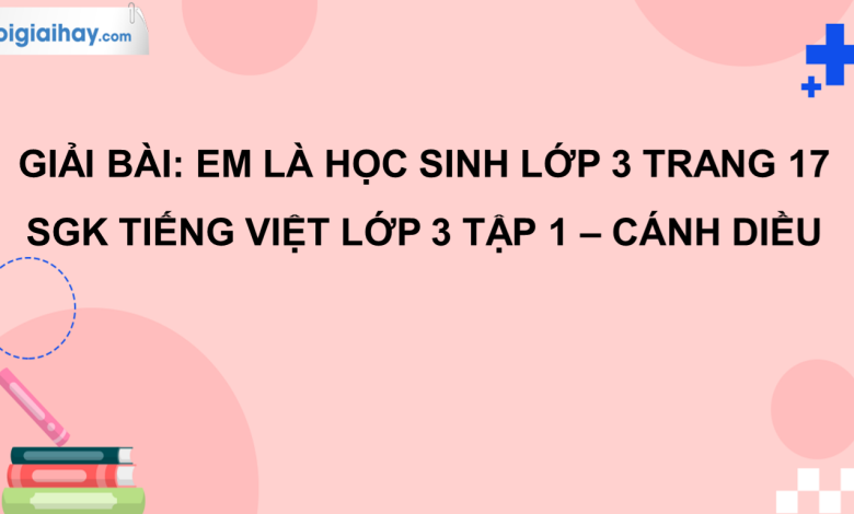 Em là học sinh lớp 3 trang 17 SGK Tiếng Việt 3 tập 1 Cánh diều>