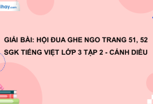 Hội đua ghe ngo trang 51, 52 SGK Tiếng Việt 3 tập 2 Cánh diều>
