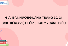 Hương làng trang 20, 21 SGK Tiếng Việt 3 tập 2 Cánh diều>