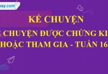 Kể chuyện được chứng kiến hoặc tham gia trang 158 SGK Tiếng Việt 4 tập 1>