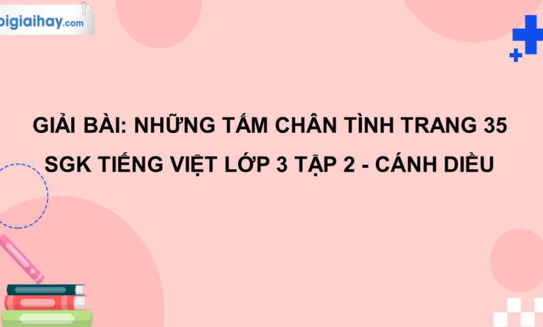 Những tấm chân tình trang 35 SGK Tiếng Việt 3 tập 2 Cánh diều>