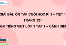 Ôn tập cuối học kì I: Tiết 1 trang 121 SGK Tiếng Việt 3 tập 1 Cánh diều>