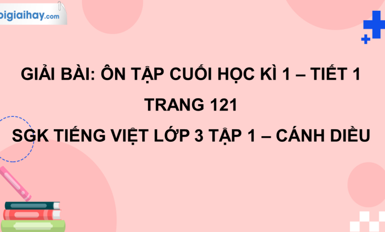 Ôn tập cuối học kì I: Tiết 1 trang 121 SGK Tiếng Việt 3 tập 1 Cánh diều>