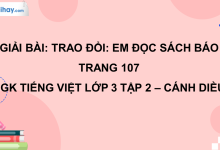 Trao đổi: Em đọc sách báo trang 107 SGK Tiếng Việt 3 tập 2 Cánh diều>