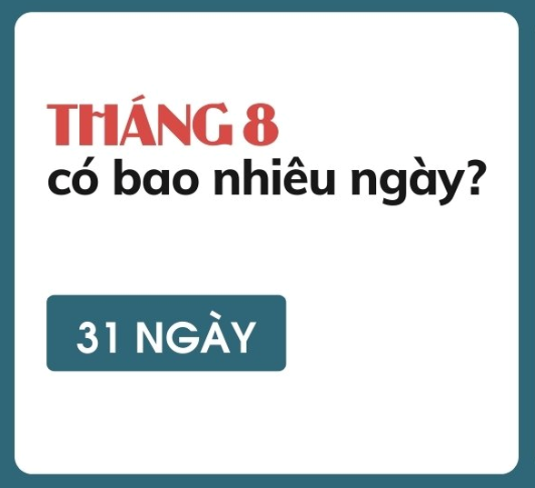 Những sự kiện, ngày lễ quan trọng trong tháng 8