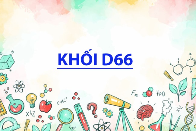 Khối D66 gồm những môn nào?