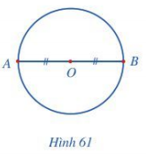 Quan sát đường kính AB của đường tròn tâm O  (ảnh 1)