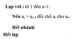 Giải Tin học 7 Bài 4: Sắp xếp nổi bọt - Cánh diều (ảnh 1)