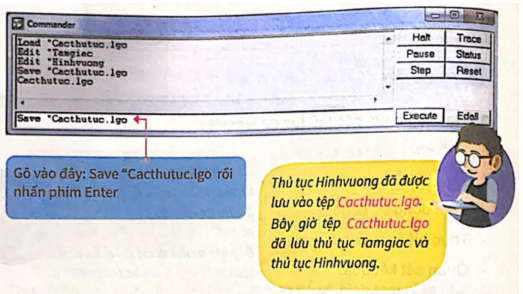 Tin học lớp 5 Bài 4: Thủ tục trong Logo (tiếp theo) (ảnh 1)