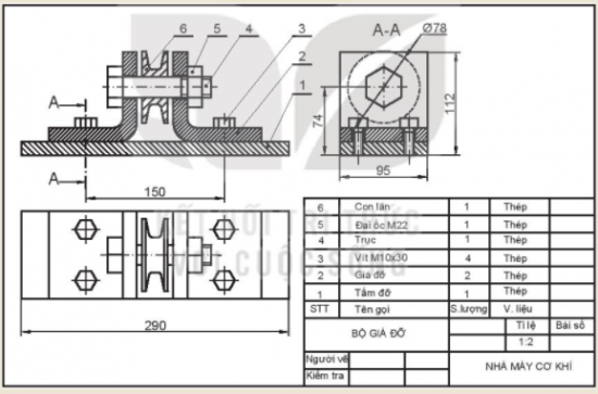 Giải Công nghệ 10 Bài 15: Bản vẽ lắp - Cánh diều (ảnh 1)