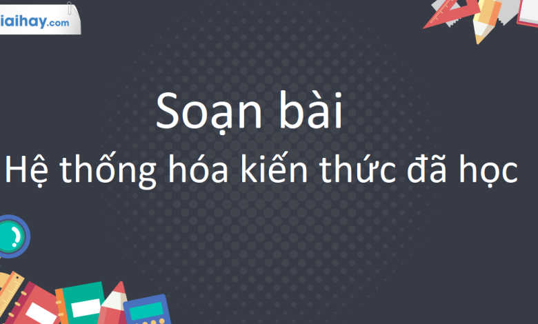 Soạn bài Hệ thống hóa kiến thức đã học - Ôn tập HK1 SGK Ngữ Văn 10 tập 1 Kết nối tri thức - siêu ngắn>