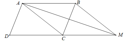 Cho hình bình hành ABCD. Hãy tìm điểm M để vecto BM = vecto AB + vecto AD (ảnh 1)