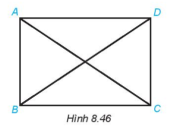 Quan sát Hình 8.46 và gọi tên các góc có đỉnh là A, B trong hình vẽ (ảnh 1)