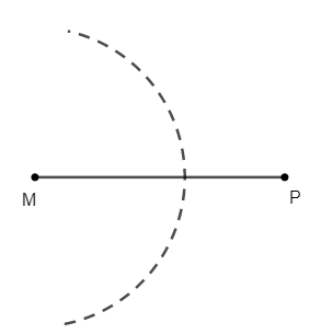 Vẽ bằng thước và compa hình thoi MNPQ, biết MN = 6 cm và MP = 10 cm (ảnh 1)
