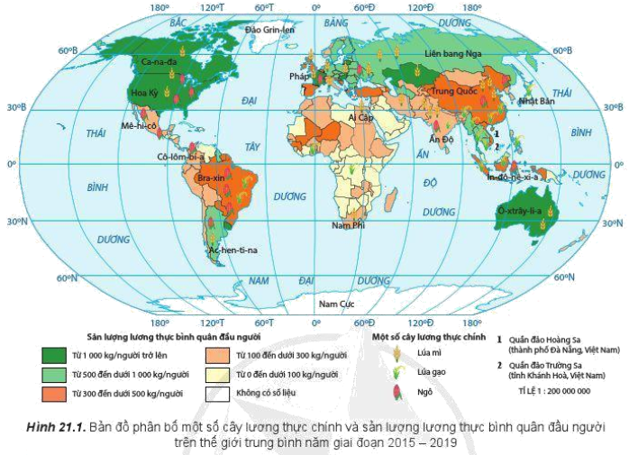 Giải Địa Lí 10 Bài 21: Địa lí các ngành nông nghiệp, lâm nghiệp, thủy sản - Cánh diều (ảnh 1)