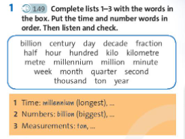 Tiếng Anh 7 Unit 5 Vocabulary trang 58, 59 - Chân trời sáng tạo (ảnh 1)