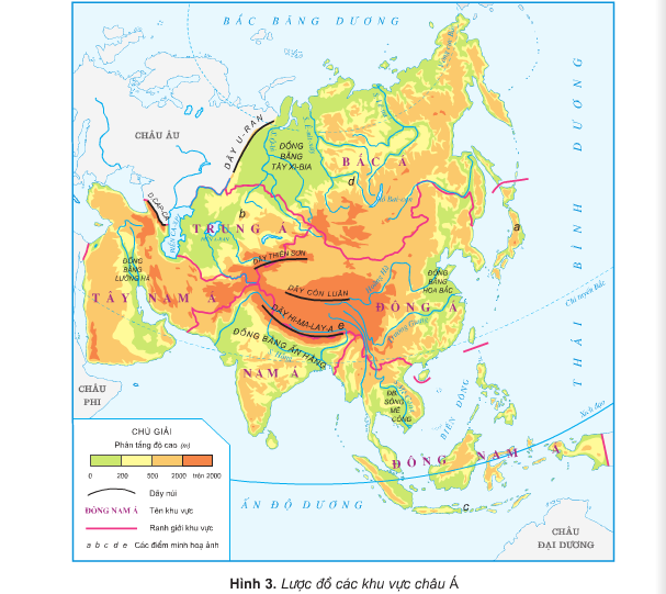 Địa lí lớp 5 Bài 17: Châu Á (ảnh 1)