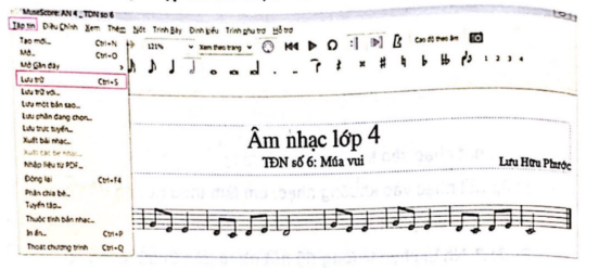 Tin học lớp 5 Bài 2: Bước đầu tạo bản nhạc với phần mềm MuseScore (ảnh 1)