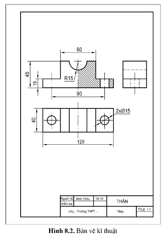 Giải Công nghệ 10 Bài 8: Vẽ kĩ thuật cơ sở - Cánh diều (ảnh 1)