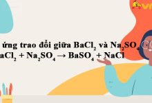 BaCl2 + Na2SO4 → BaSO4 + NaCl